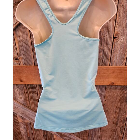 Nike pro womens small racer back performance running yoga gym tank center swoosh - Picture 3 of 7